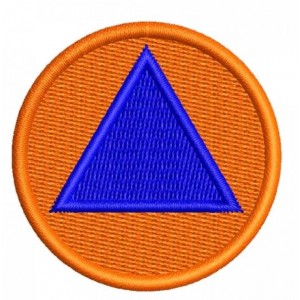 Ecuson Protecția Civilă brodat