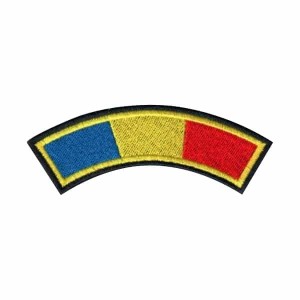 Drapel semirotund cu contur dublu