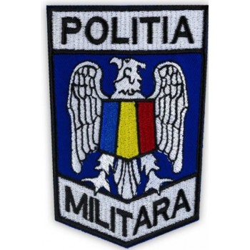 Ecuson Maneca Brodat pentru Politia Militara - 10,5x7 cm