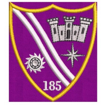 Emblema Brodată Batalionul 185 Sprijin MUREȘ - Timișoara