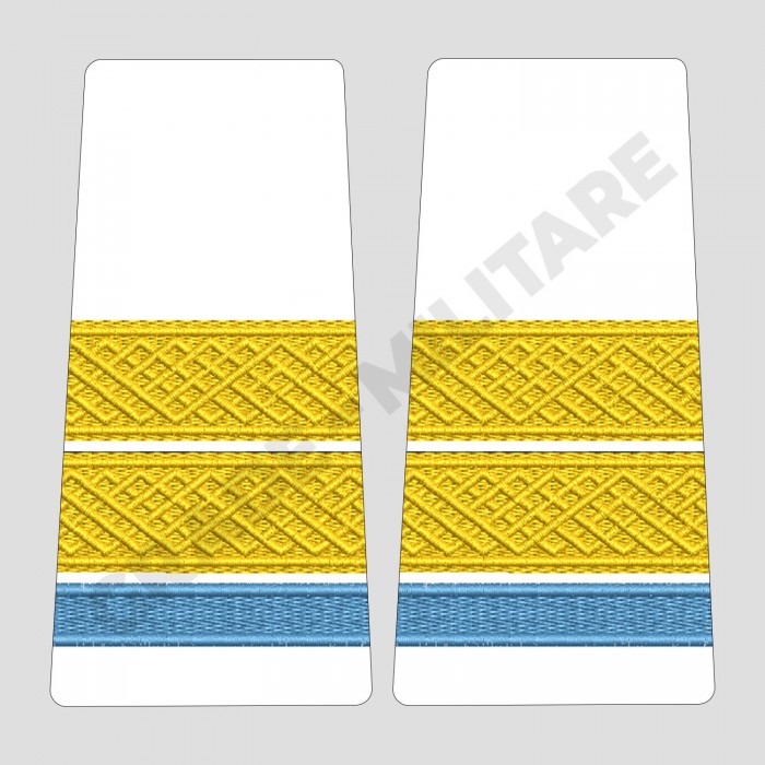 Broderie Grade Elev Plutonier - Forte Navale Oras Alb pentru Personalul Militar - Epoleti.ro