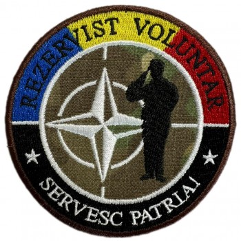Emblema Brodată „Rezervist Voluntar - NATO