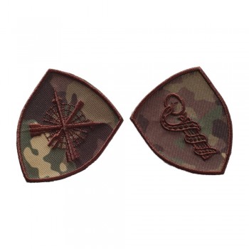 Emblema semn de arma maneca scut combat Forte Terestre