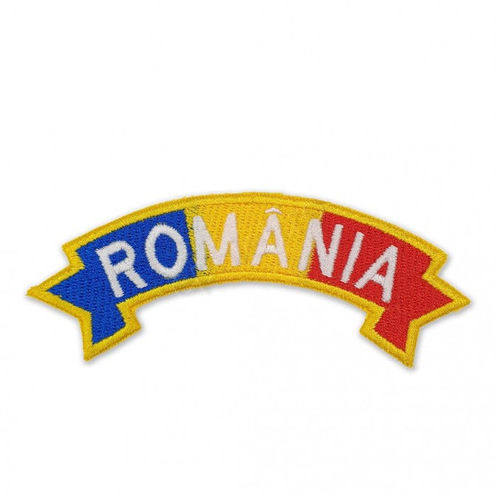 Ecuson tricolor "ROMANIA" panglica