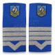 grade jandarmerie brodate pe suport textil din lana de culoare bleu-jandarm
