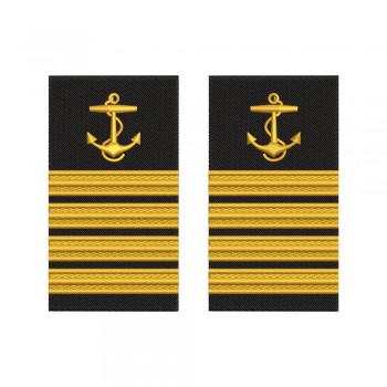 Epoleti – marina comerciala - Captain /Ofiter-clasa-I -ancora