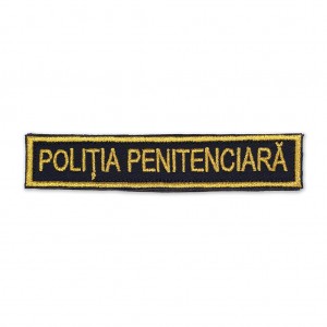 Emblema cu text "POLITIA PENITENCIARA"