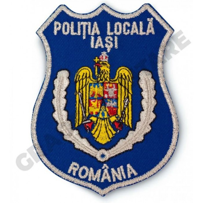 Emblema brodată Poliția Locală Iasi pentru uniformă - Epoleti.ro