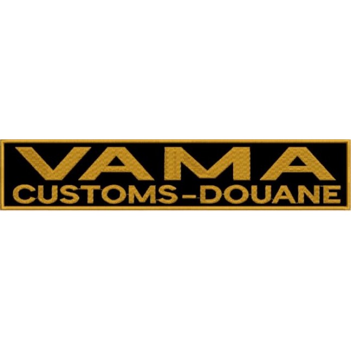 Plachetă „VAMA CUSTOMS-DOUANE” 25x5 cm pentru autoritățile vamale
